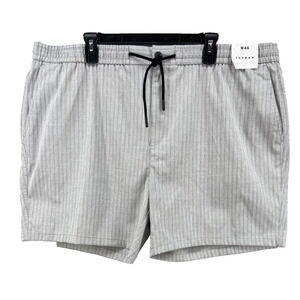 Topman Gray Striped Men's Shorts